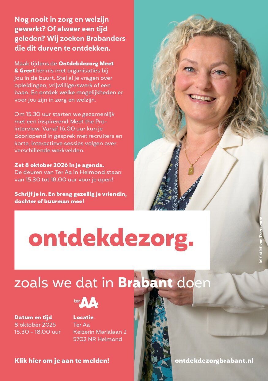 De Ontdekdezorg Meet & Greet op 8 oktober in Helmond